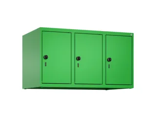 opzetkast,v. locker,3vak.,vak B 300mm,HxBxD 500x900x500mm,draaigrendel - 2
