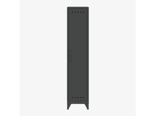 garderobekast,HxBxD 1800x380x510mm,1vak,4voeten,romp antraciet