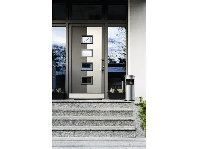 Metalen Afvalbak 17 Liter Met Asbak Metaal Zilver