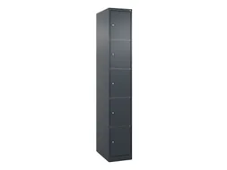 lockerkast HxBxD 1850x300x500mm 1x5vakken cil.-slot staand op vloer