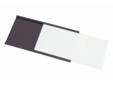 etikethouder,HxL 50x100mm,m. magneet,zwart
