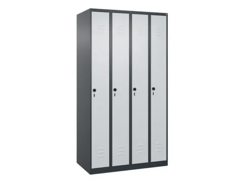 locker,HxBxD 1850x1000x500mm,4vak,vak B 250mm,draaigrendel