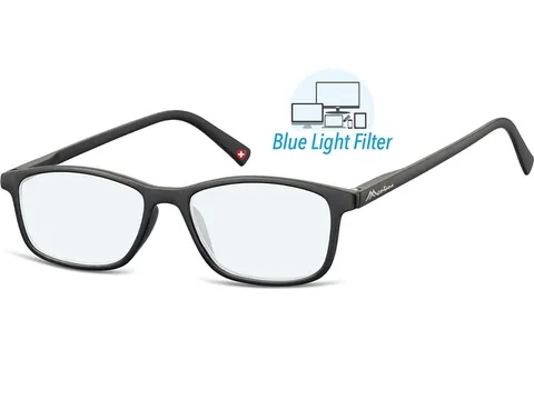Leesbril Montana +1.50 dpt blue light filter zwart