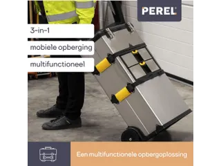 Gereedschapswagen 3-in-1 Trolley RVS 570x354x830mm 167 Liter - 3