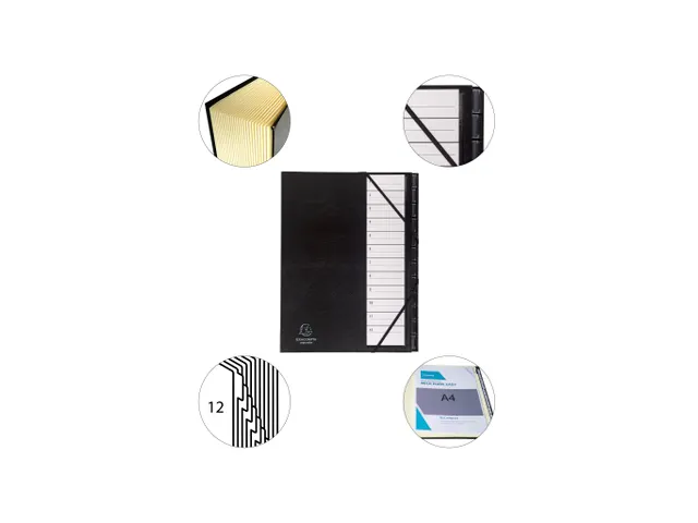 Sorteermap Ordonator plastic ruiter 1-12