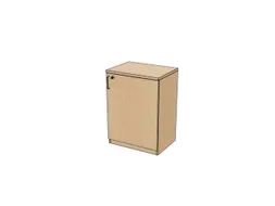 kantoorkast,HxBxD 825x600x445mm,NE-esdoorn