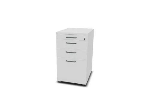 Staand Ladeblok Hxbxd 720x430x600mm 2 Laden 1 Materiaallade Bl-wit