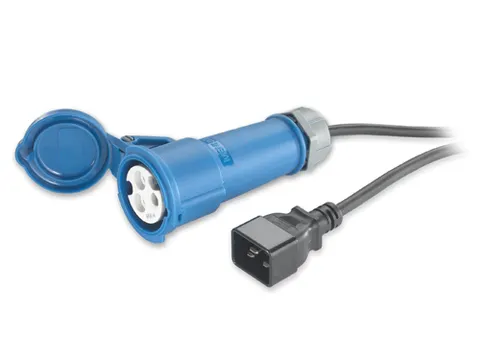 Power Cord, 16A, 230V, C20 to IEC 309F