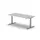 Elektrisch ihv bureau,HxBxD 650-1310x1800x900mm,blad wit