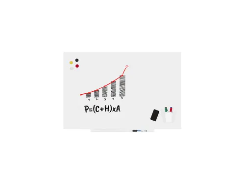 Whiteboard Rocada Skinpro 75x115cm wit gelakt
