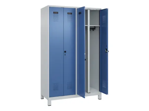 locker voor scheiding van kleding,HxBxD 1950x1200x500mm,4vak