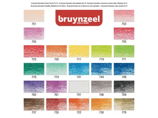 Kleurpotloden Bruynzeel Expression assorti blik à 24 stuks - 2