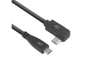 Kabel ACT USB-C standaard naar USB-C hoek 10Gbps 1m - 7