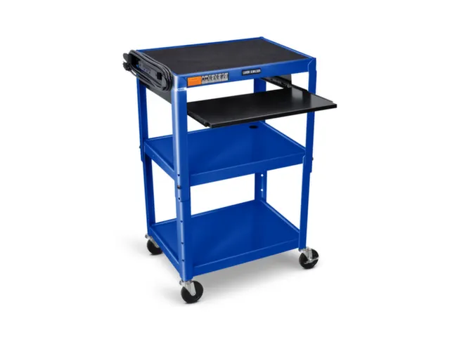 bijzetwagen,HxLxB 610-1060x610x460mm,blauw,3niveau(s)