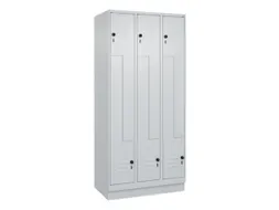 Z-garderobekast,HxBxD 1950x900x500mm,vak B 150/300mm,draaigrendel