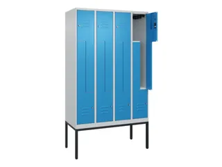 Z-garderobekast,HxBxD 2120x1200x500mm,vak B 150/300mm,cil.-slot - 2