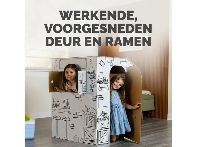 Kartonnen Marktkraam XL Bankers Box Play inkleurbaar