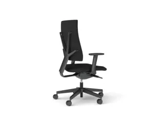 Bureaustoel Zwart Frame Zwart Synchroonmechanisme Met Armleuning - 5