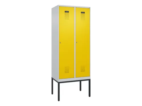 locker,HxBxD 2120x800x500mm,2vak,vak B 400mm,cil.-slot,voetonderstel