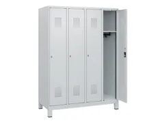 schoollocker,HxBxD 1630x1200x500mm,4vak,vak B 300mm,cil.-slot,voeten