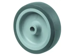 Wiel 65kg Boorgat Øxb 100x24mm Thermoplast Spoorvrij Blauwgrijs