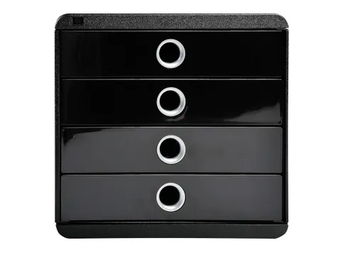 Ladenblok Pop-Box zwart/ zilver