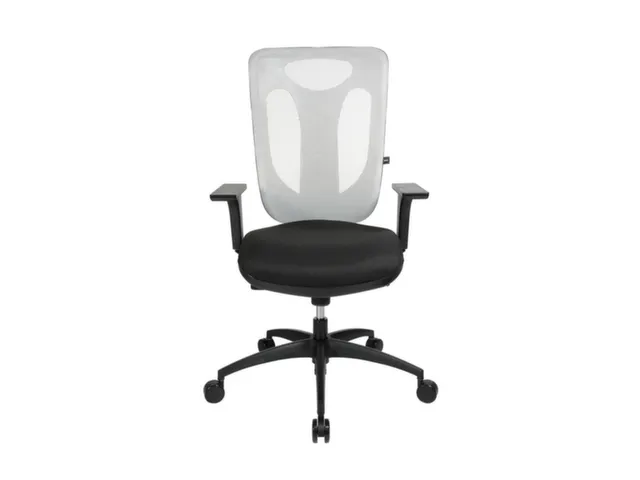 Bureaustoel,Synchroonmech.,M. Armleuningen,Zitting Stof Zwart