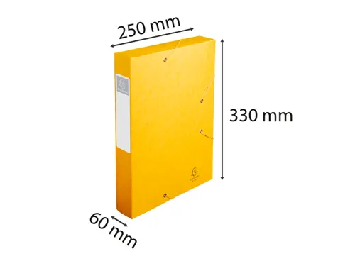 CARTOBOX glanskarton rug 60mm geel