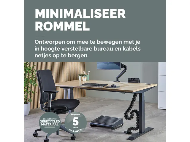 Kabelslang Fellowes zwart