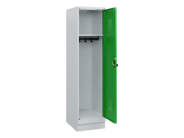 schoollocker,HxBxD 1630x400x500mm,1vak,vak B 400mm,draaigrendel,sokkel