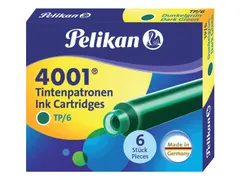 Inktpatroon Pelikan 4001 donkergroen 6 stuks
