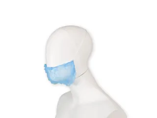 Baardnet Hynex non-woven blauw pp 100 stuks - 3