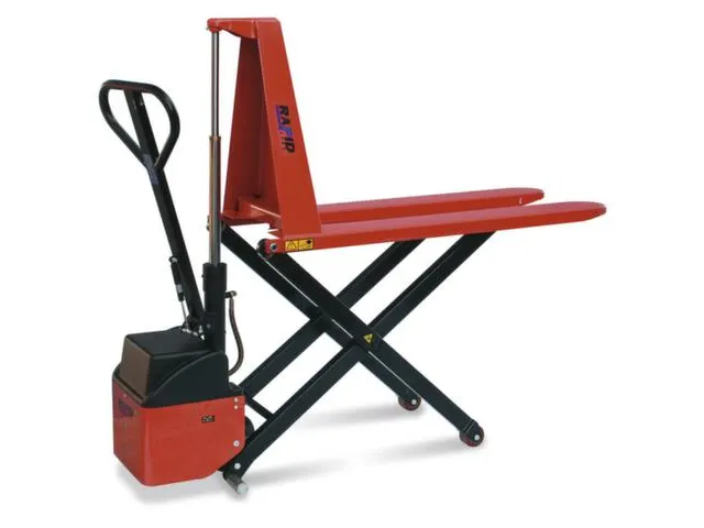 Hoogheffende Palletwagen Elektrohydrauliek 1t Zwenk-/vorkwielen