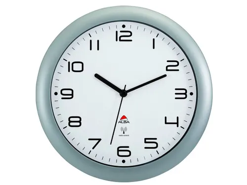De Alba HORNEW radiografische wandklok met stille werking 30cm. grijs