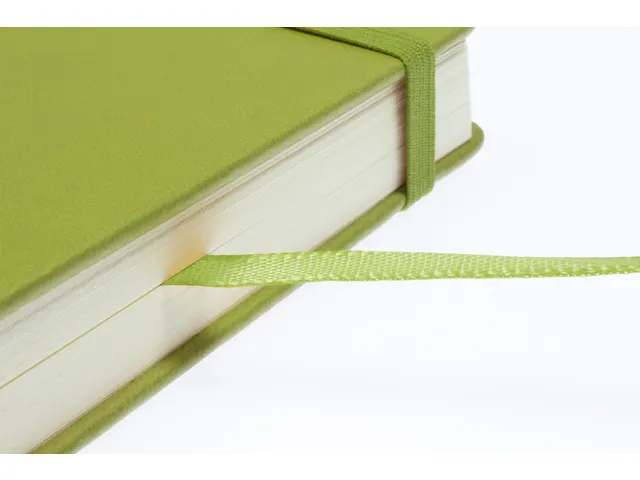 Schetsboek Kangaro A6 lime green PU HC 80 vel 140gr roomwit met elasti