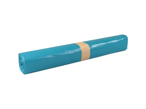 Afvalzak LDPE gerecycled 120x90cm T100 blauw 185 Liter 100 Stuks