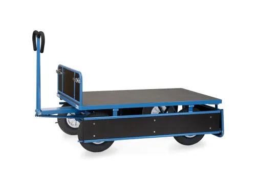Handtrekwagen 6455P 750kg 1540x840mm hout polyurethaan wielen
