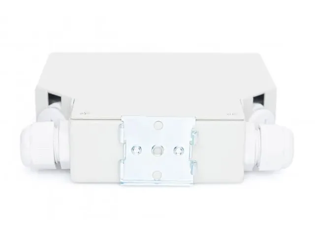 DIN-rail splitterbox voor 8 LC/DX-adapters Grijs