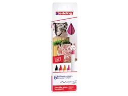 Viltstift edding 4600 textiel rond 1mm warm assorti