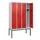 schoollocker,HxBxD 1950x1200x500mm,4vak,vak B 300mm,draaigrendel