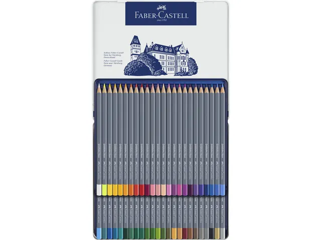 Crayon de couleur Aquarellable Faber-Castell Goldfaber etui 48 pces