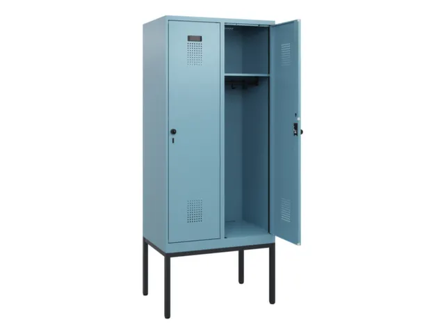 schoollocker,HxBxD 1950x800x500mm,2vak,vak B 400mm,draaigrendel