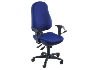 bureaustoel,synchroonmech.,zitting stof blauw,zitting H 420-550mm - 2