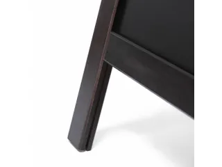 Krijtstoepbord Classic 55x85cm Bruin/zwart - 4