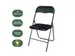 Chaise pliante BRASQ FC100 noir
