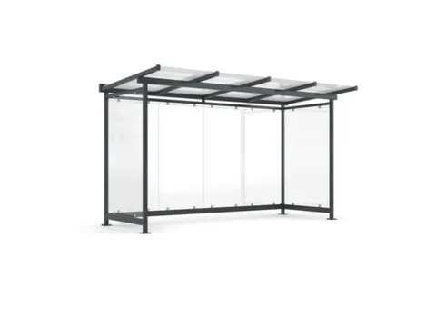 overkapping,v. personen,HxBxD 2600x4380x1510mm,wanden EVG,dak GVG