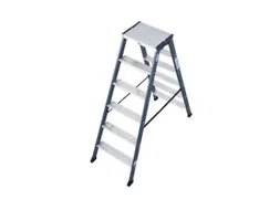 dubbele ladder,beide zijden,2x6treden,Stand H 0,85m,balk L 1,35m