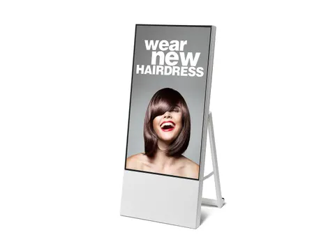 Smart Line digitaal A-Bord met 43 inch Samsung scherm Wit