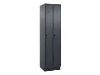 locker,HxBxD 1950x500x500mm,2vak,vak B 250mm,draaigrendel,sokkel - 1