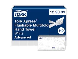 Tork 129089 Xpress Flush Multifold Handdoek 2-Laags Wit H2 Advanced - 1
